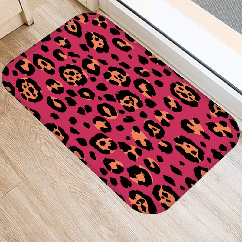 Paillasson léopard rose