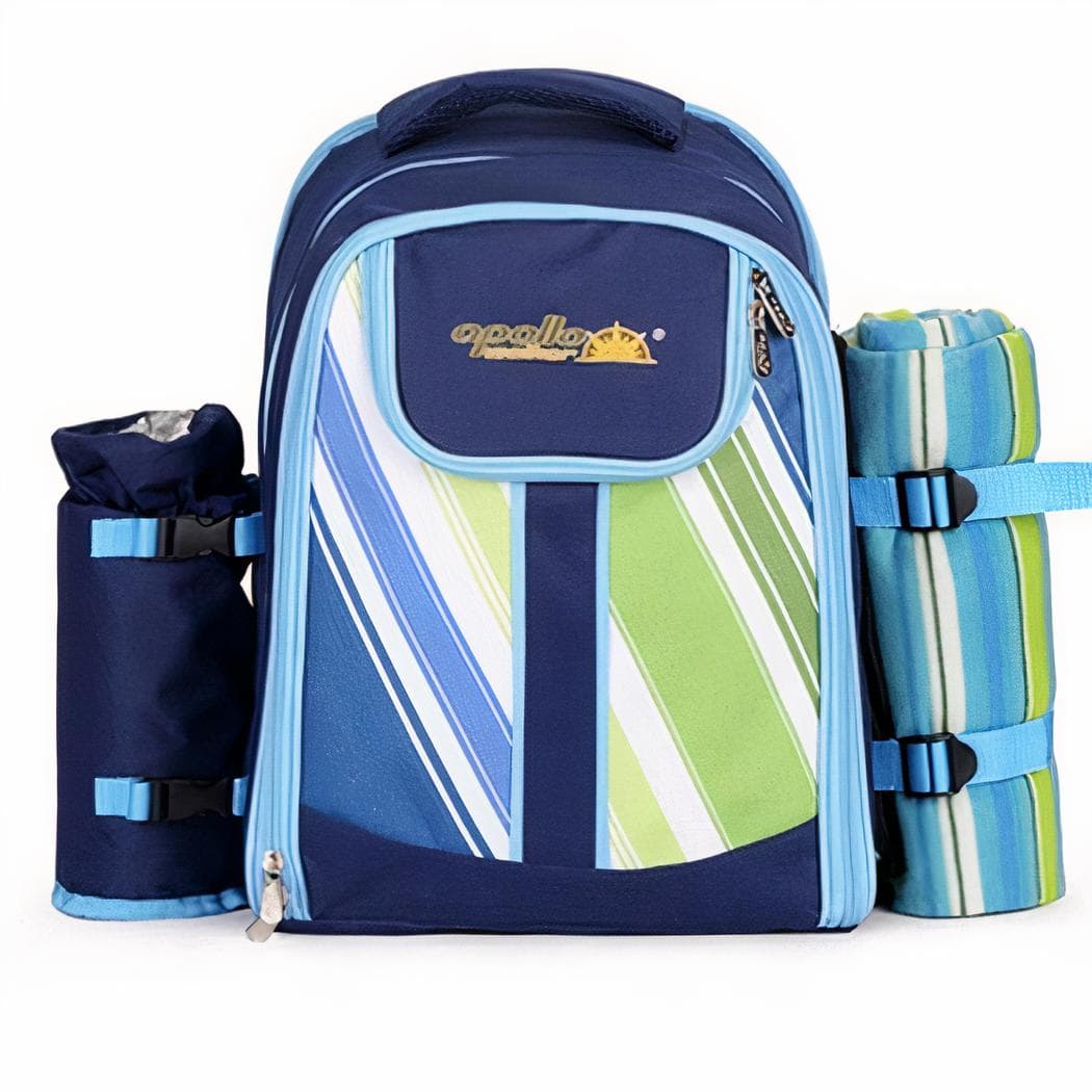 Sac à dos de pique-nique isotherme avec couverture - vert