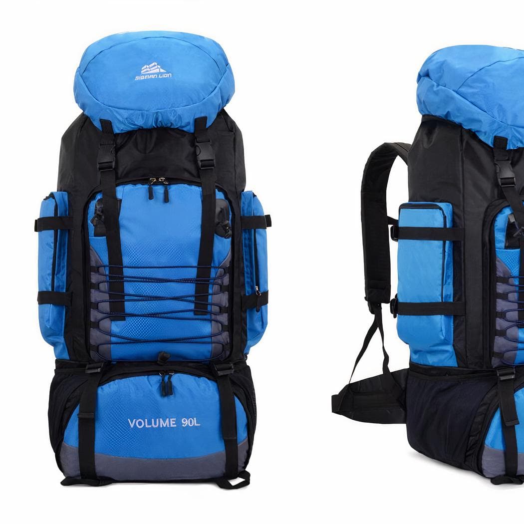 Grand sac à dos randonnée multipoche et ergonomique - bleu