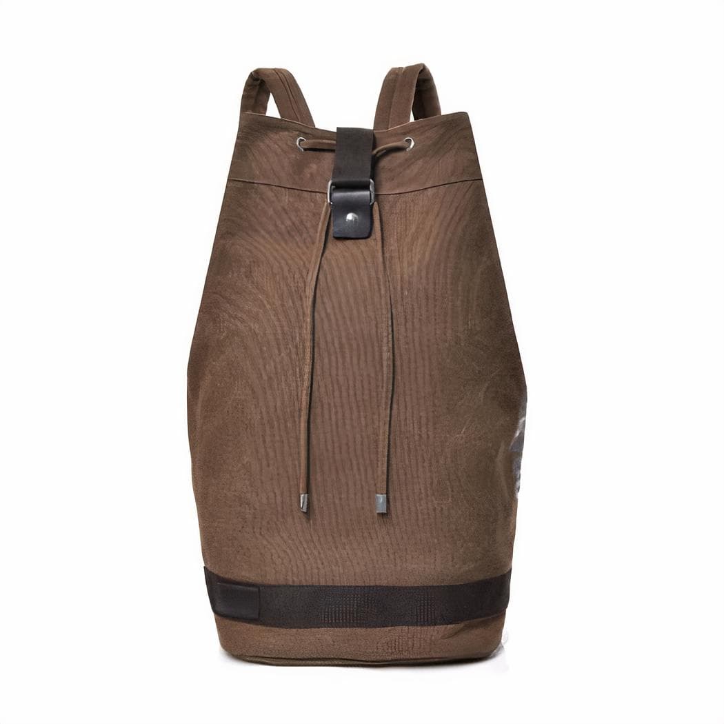 Sac à dos en toile style matelot - marron,l