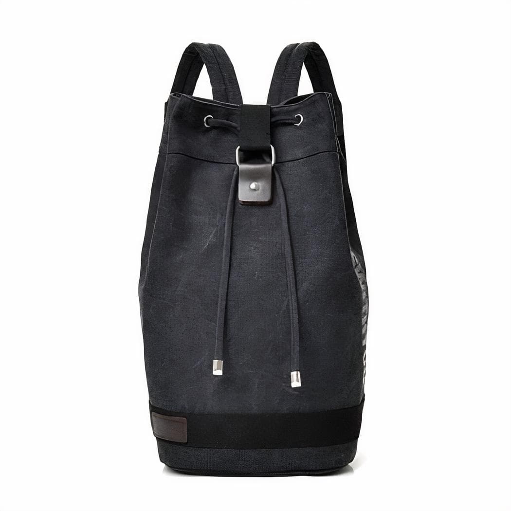 Sac à dos en toile style matelot - noir,l