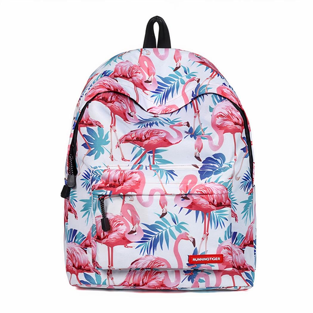 Sac à dos Flamant rose - blanc