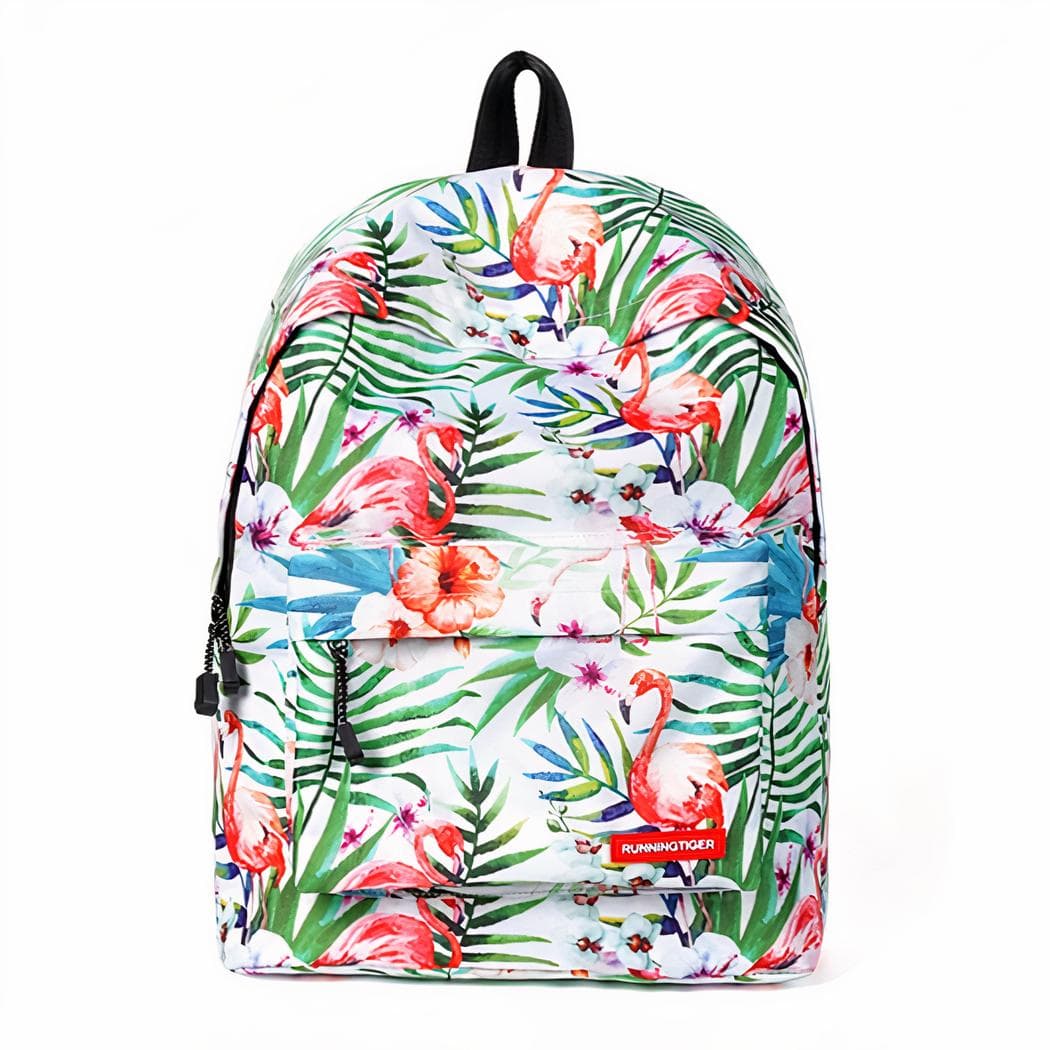 Sac à dos Flamant rose - vert