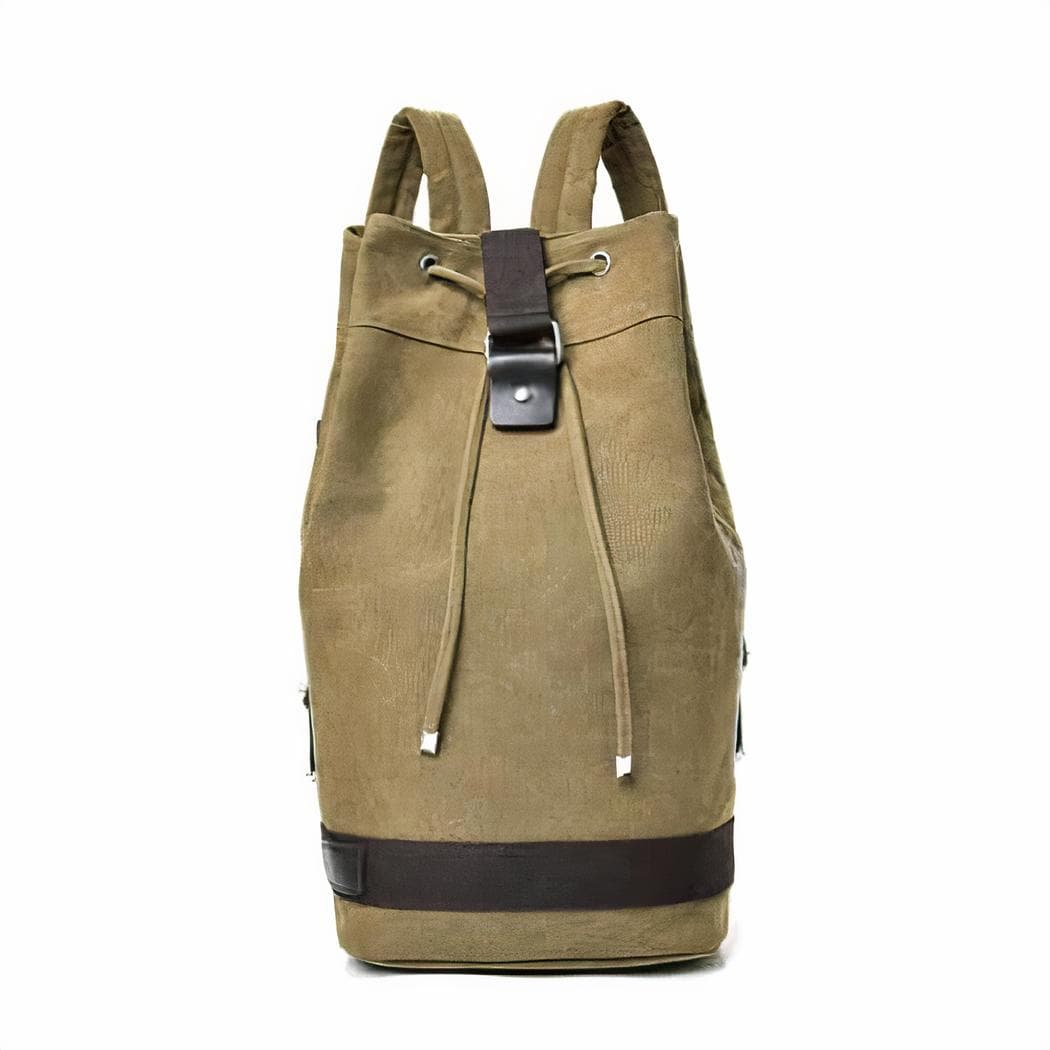 Sac à dos en toile style matelot - beige,l