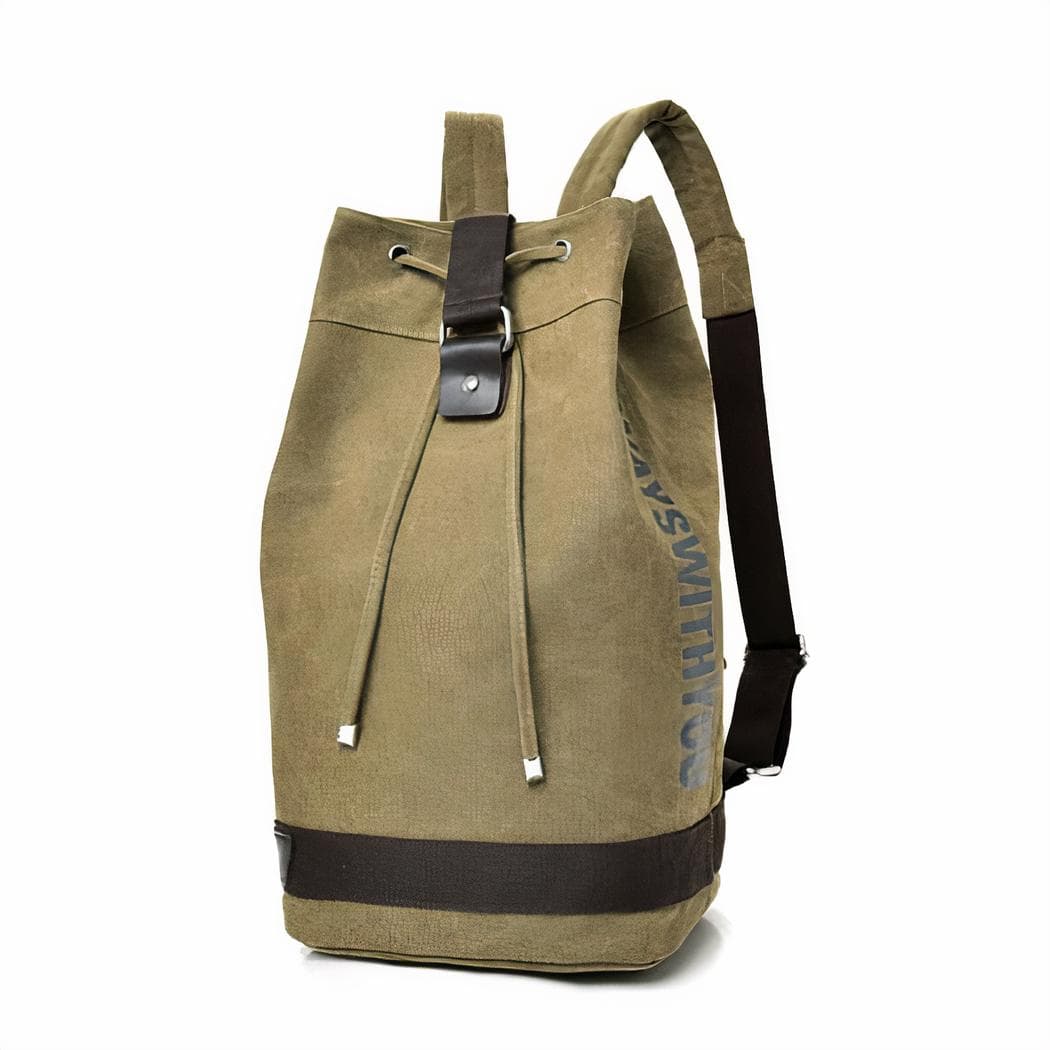Sac à dos en toile style matelot - beige,m