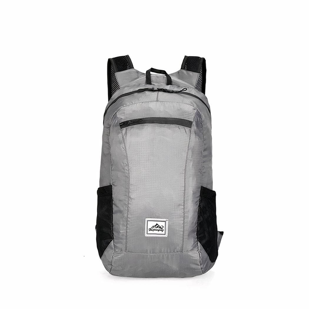 Sac à dos pliable de randonnée pratique - gris
