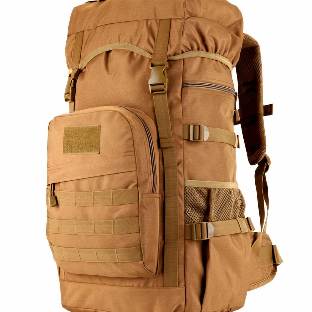 Sac à dos de randonnée militaire - marron