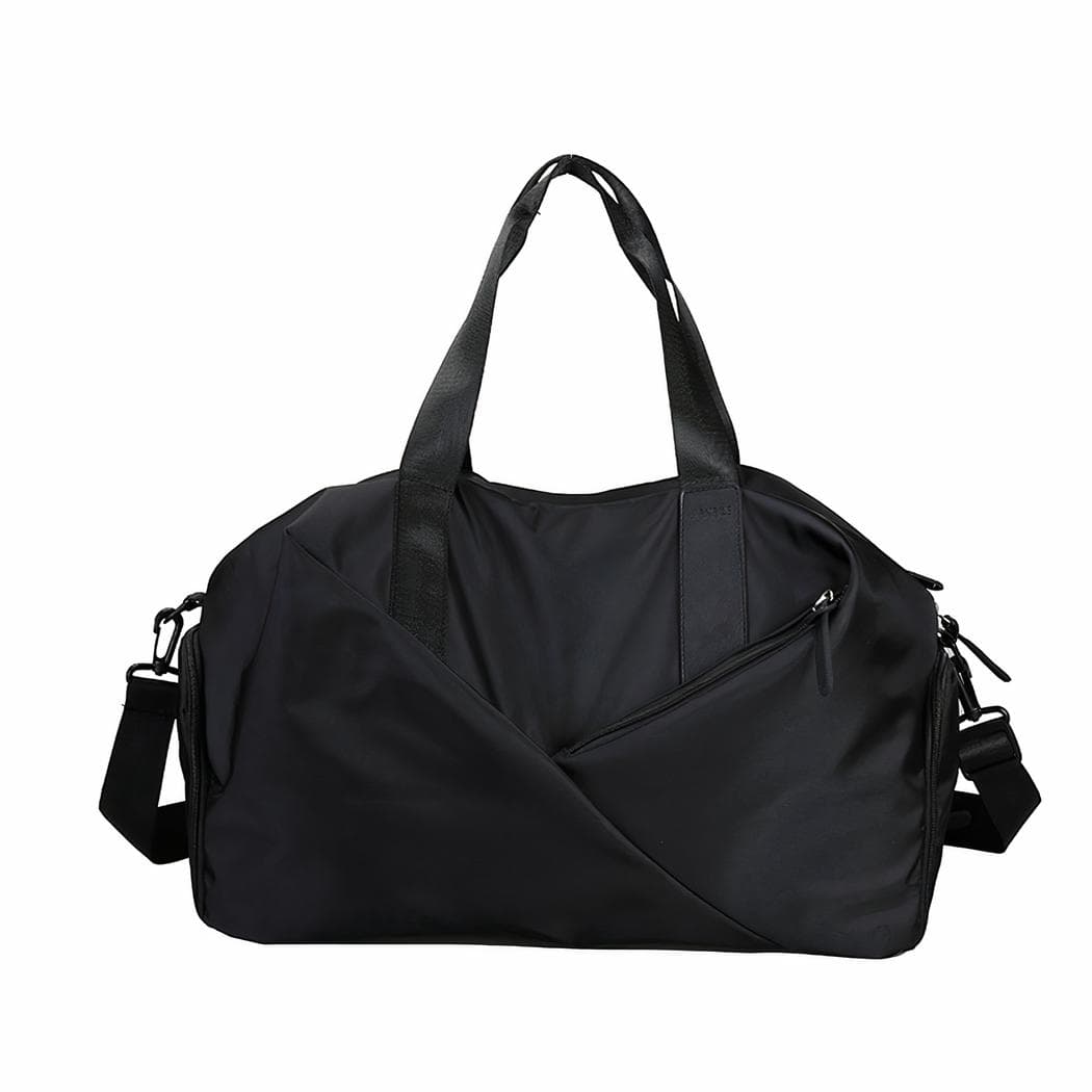 Grand sac de sport finition satinée - noir