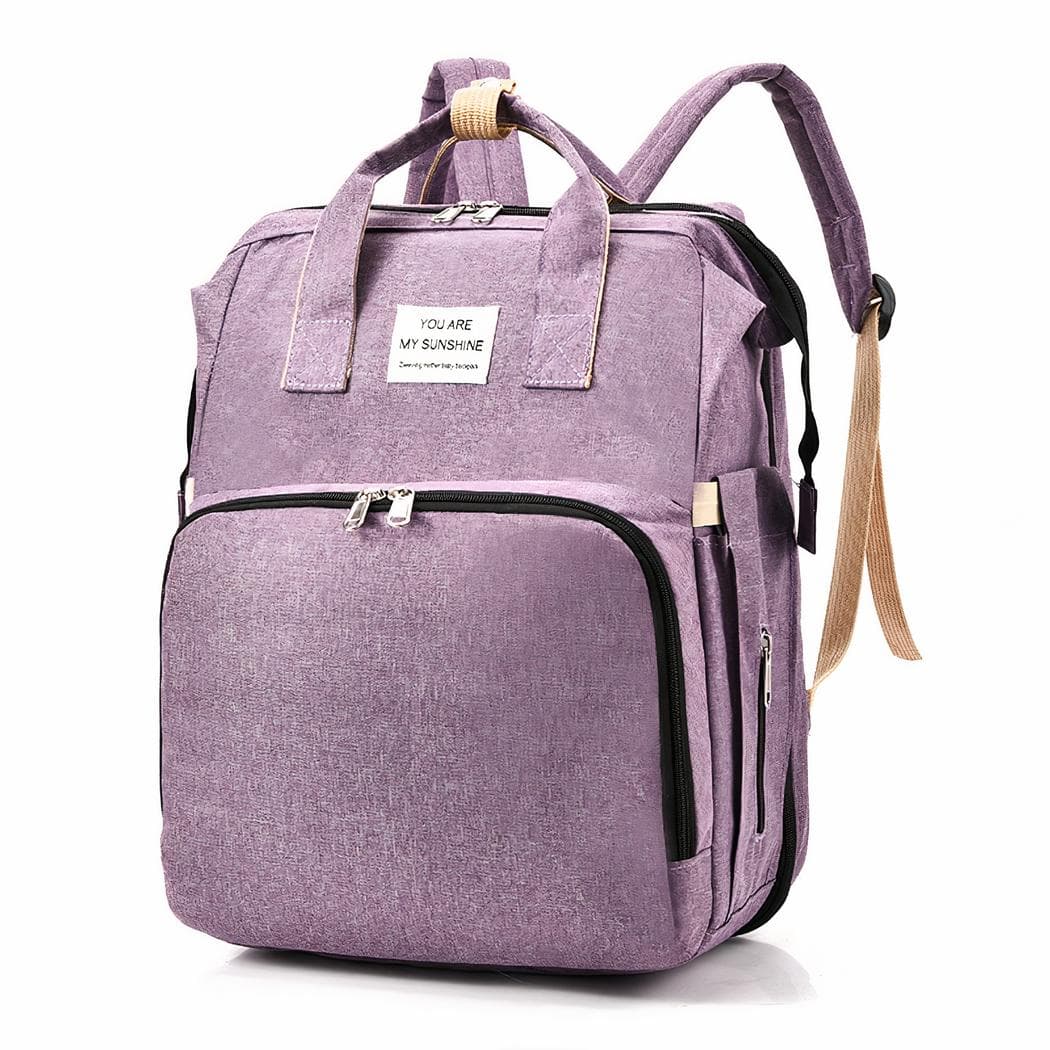 Sac à dos à langer pour bébé design classique - rose