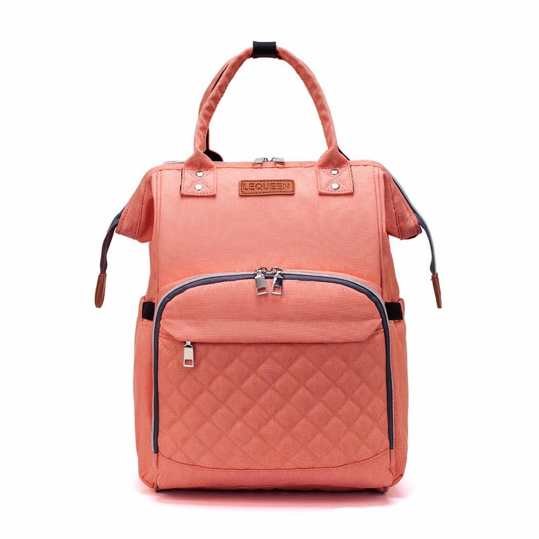 Sac à langer moderne matelassé - rose