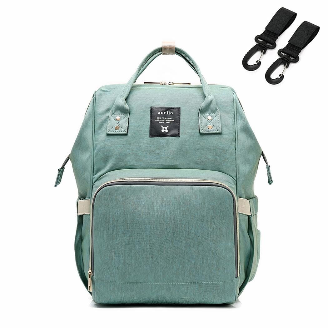 Sac à langer avec trois range biberons - vert