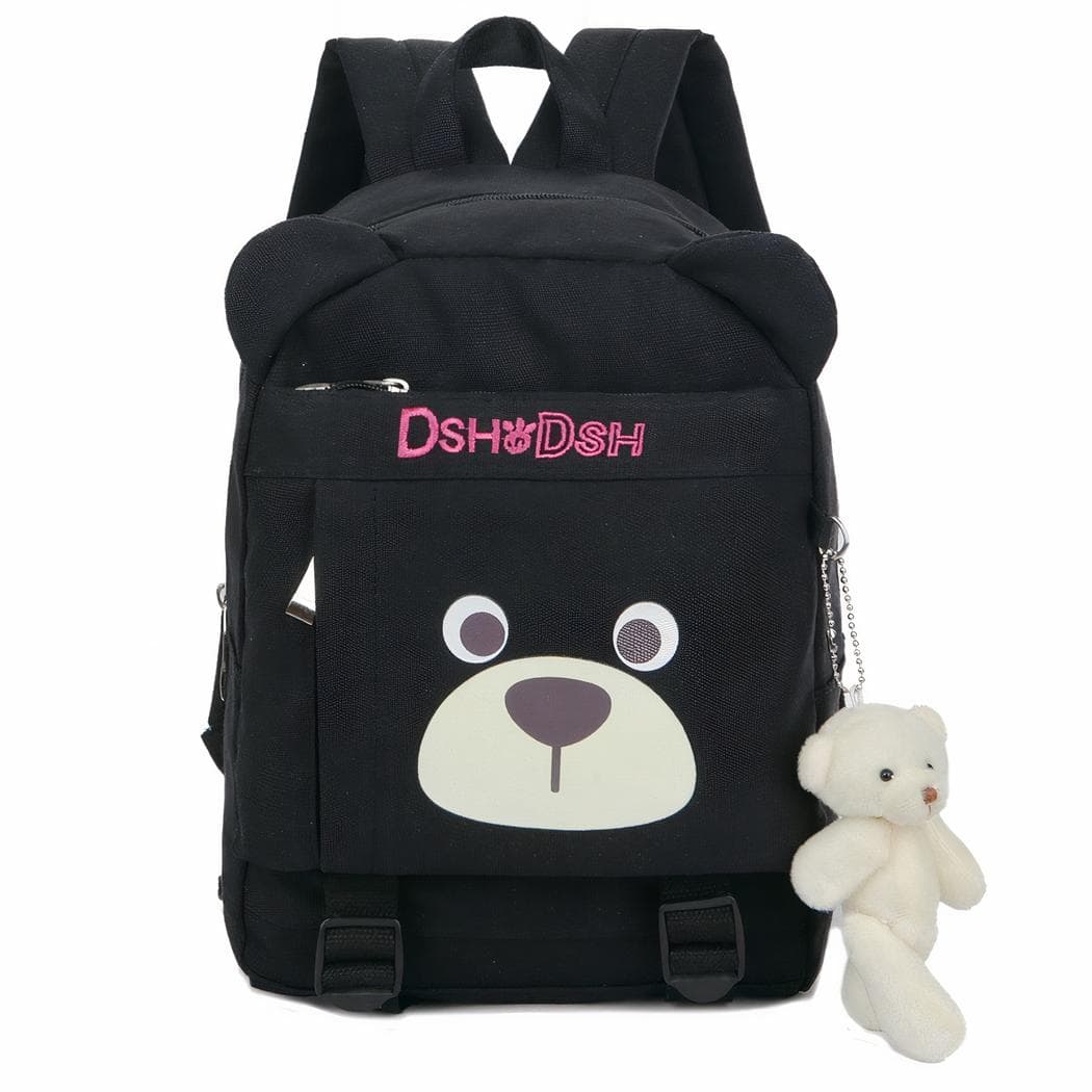 Sac à dos design ourson pour enfant - noir