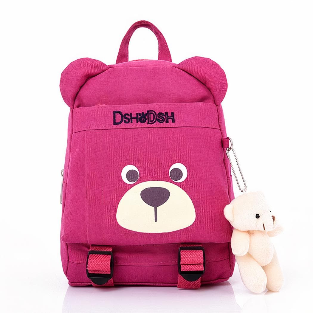 Sac à dos design ourson pour enfant - rose