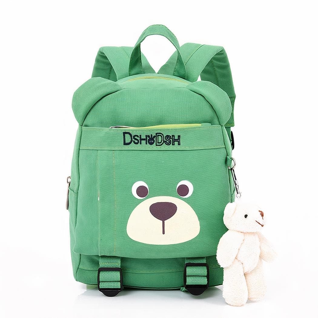 Sac à dos design ourson pour enfant - vert