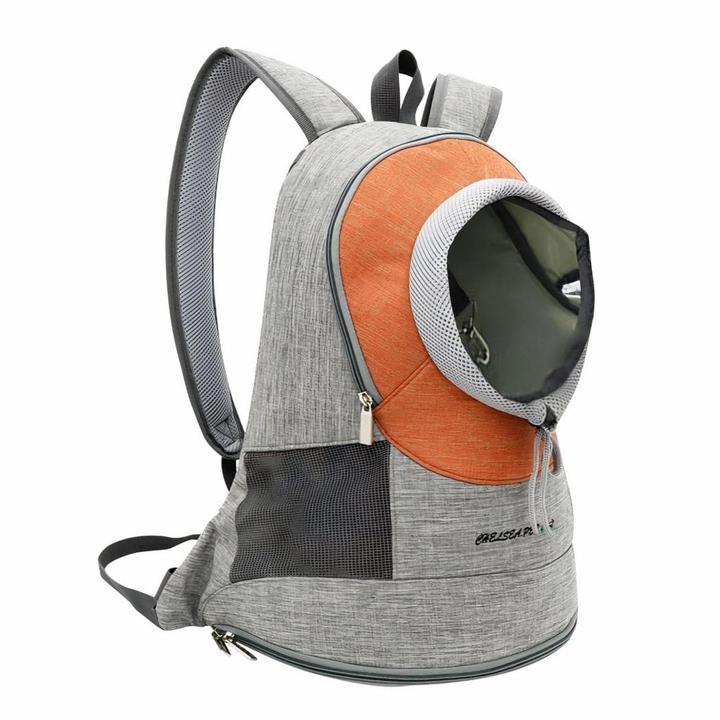 Sac à dos de transport élégant pour animaux - orange,m
