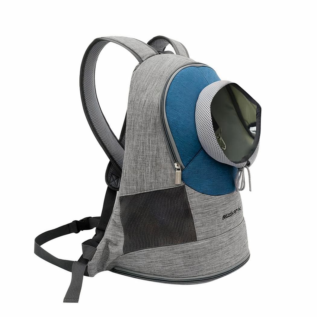 Sac à dos de transport élégant pour animaux - bleu,l