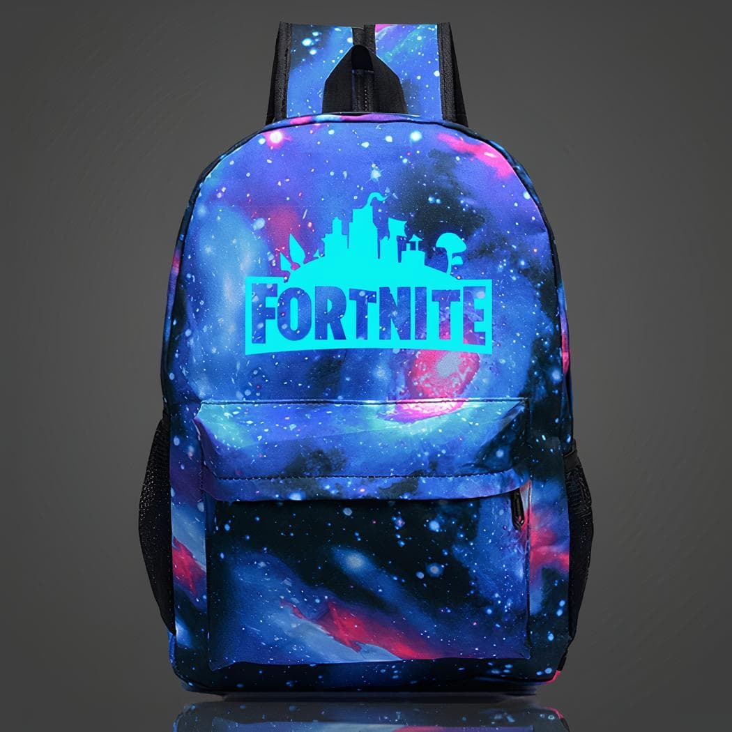 Sac à dos Fortnite phosphorescent - bleu