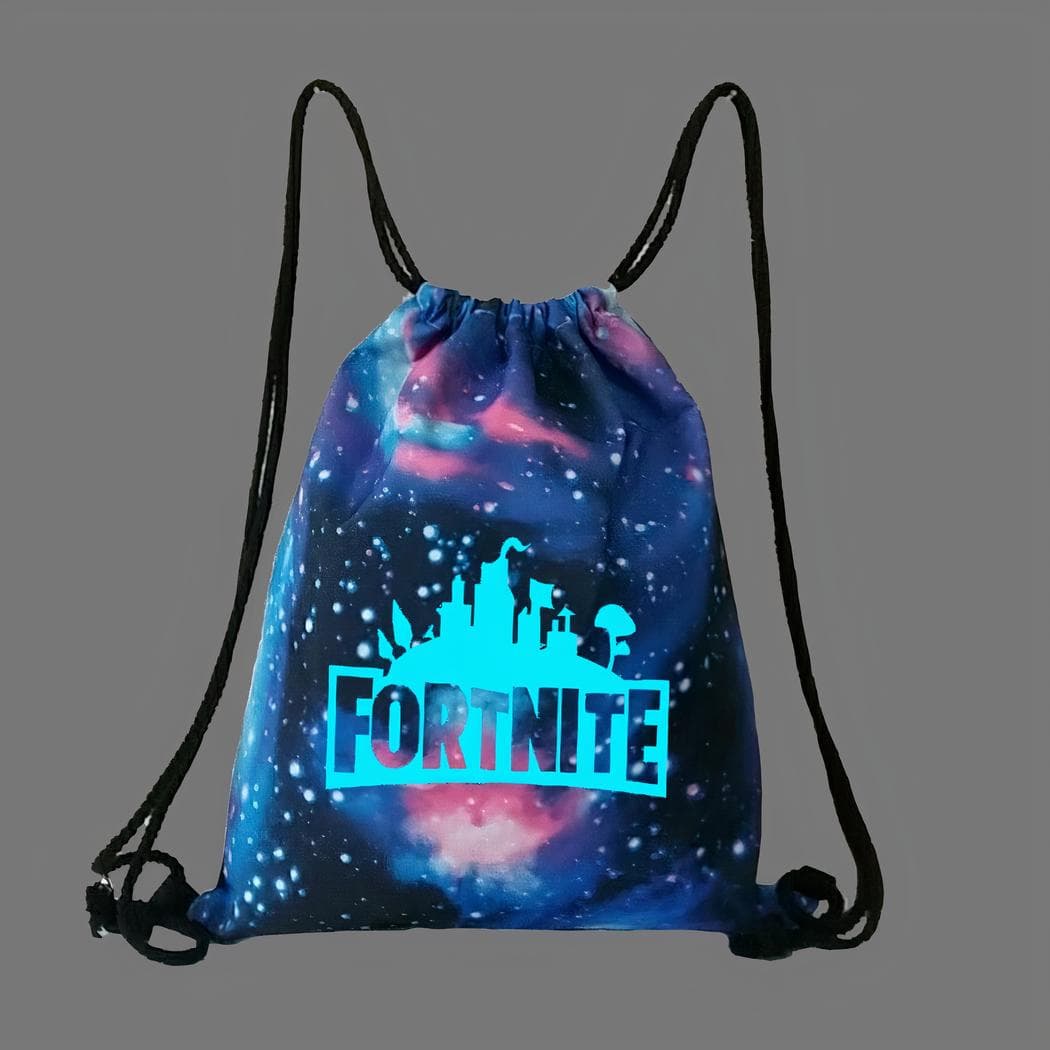 Sac à dos de sport Fortnite phosphorescent - noir