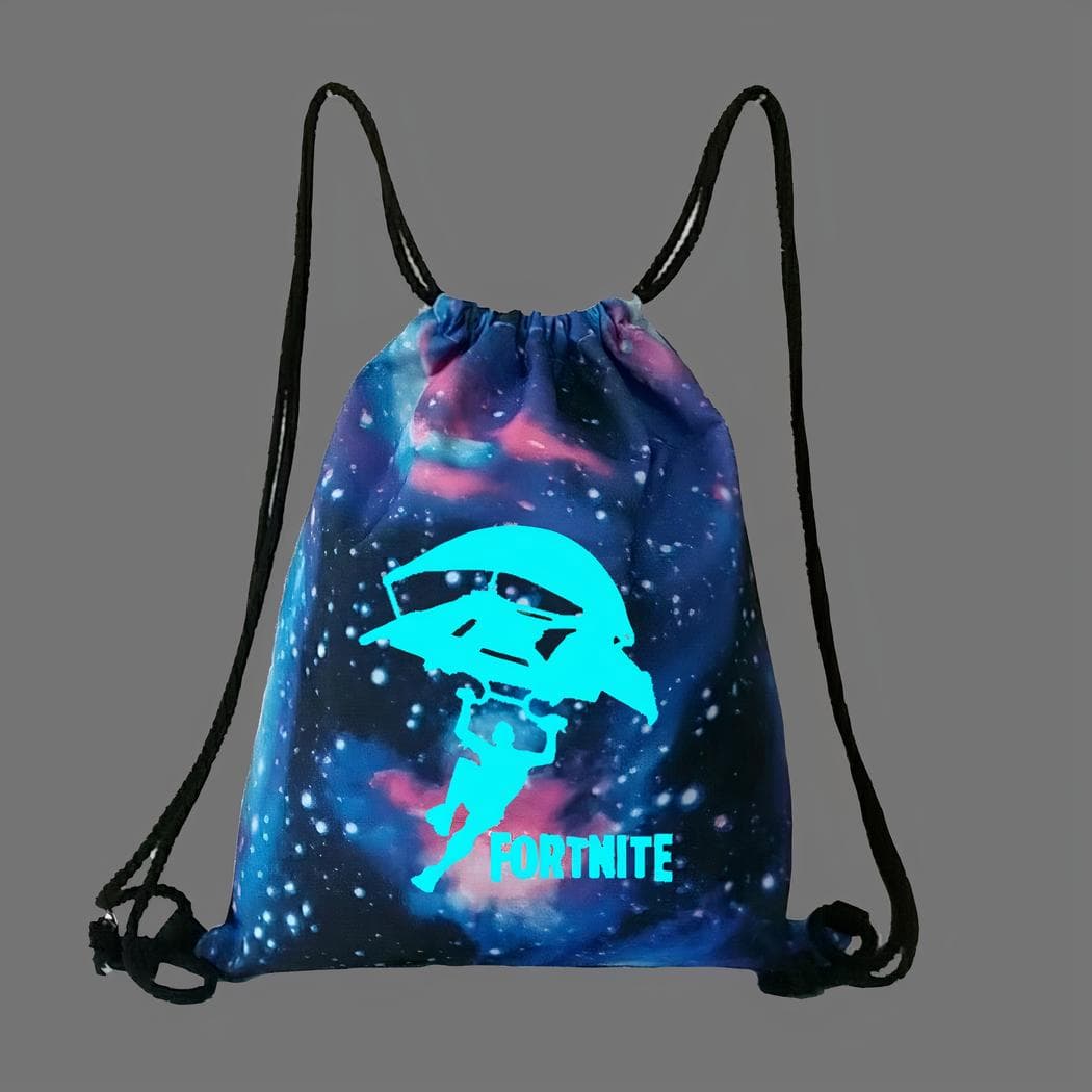 Sac à dos de sport Fortnite phosphorescent - bleu