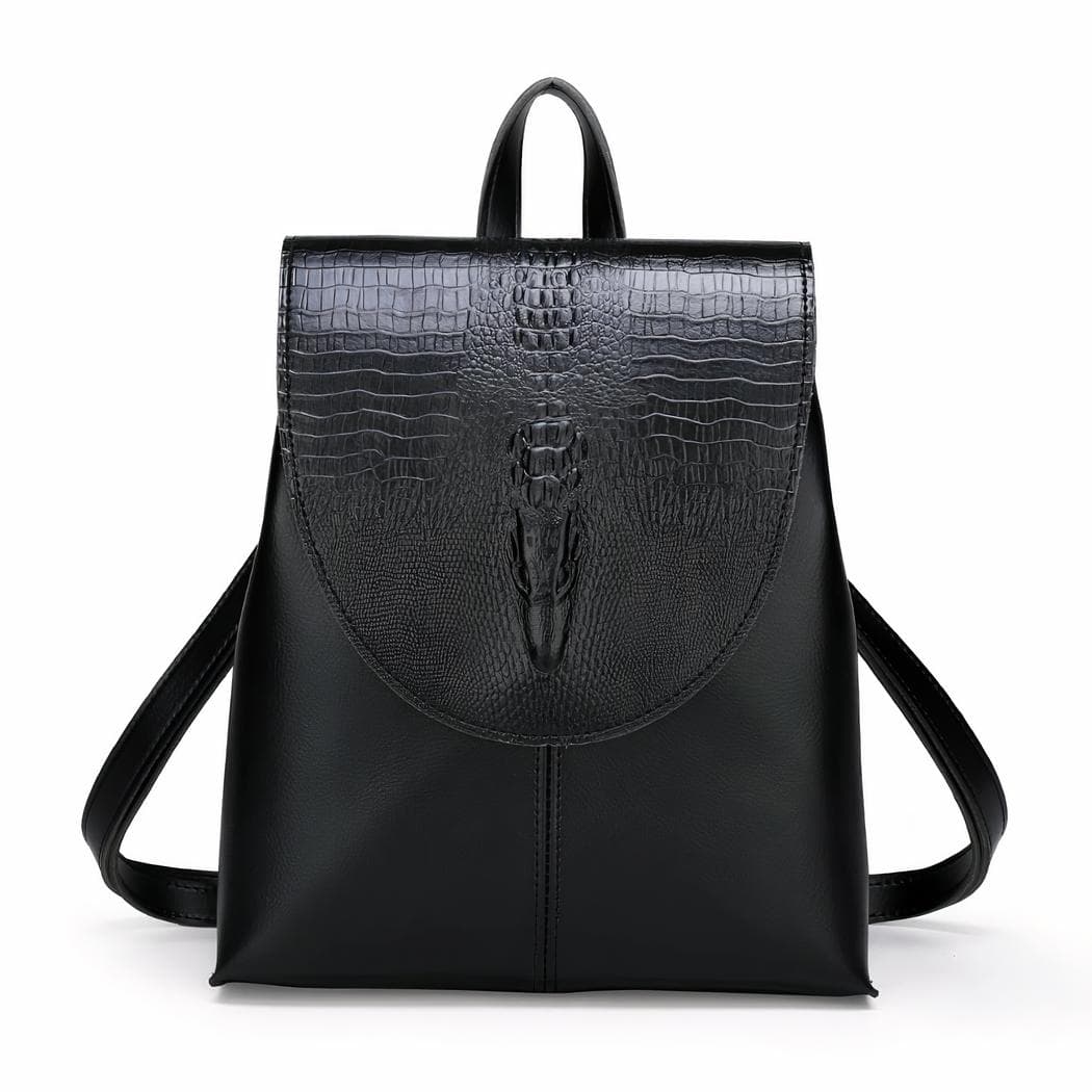 Sac à dos femme élégant irisé - noir