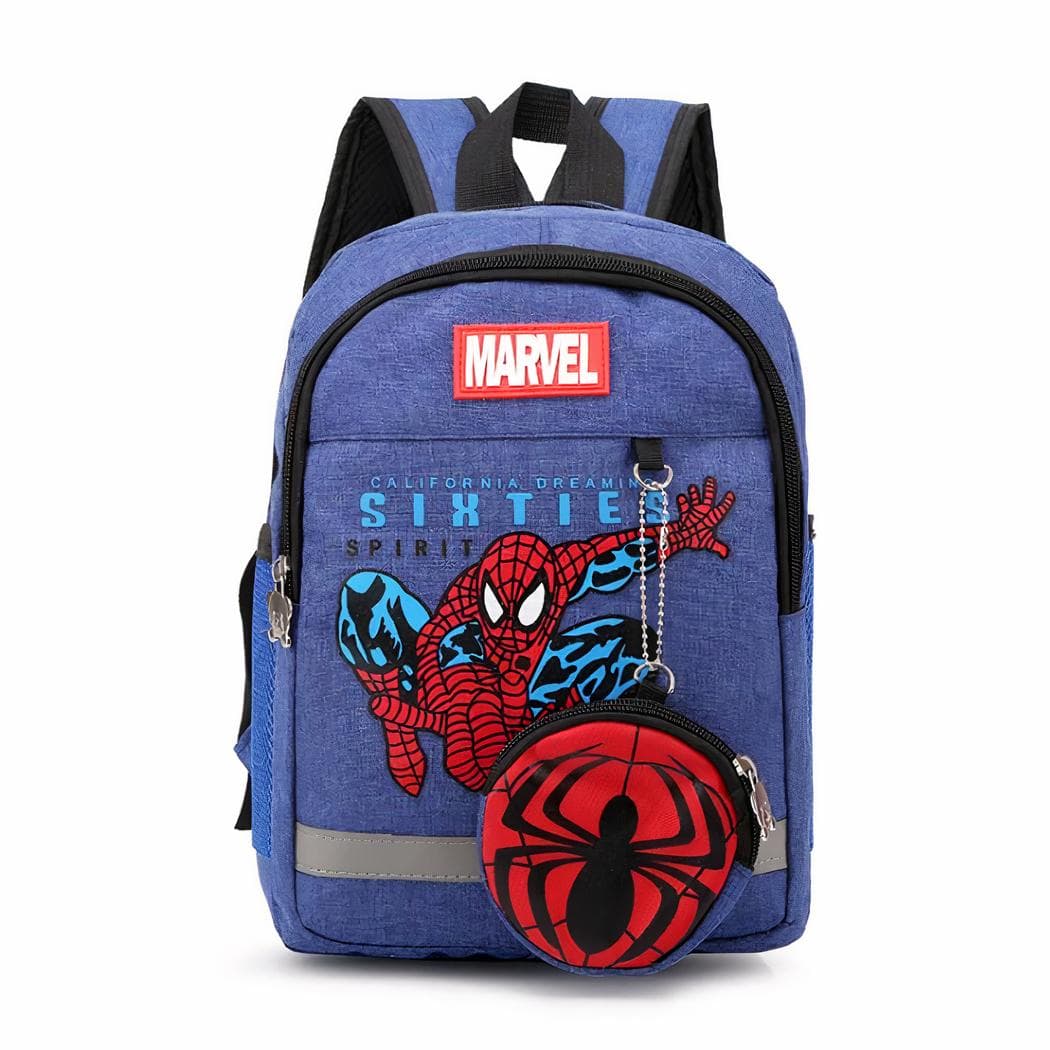 Sac à dos Spiderman effet jean - bleu-fonce