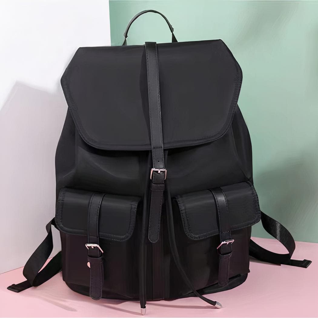 Sac à dos femme style vintage - noir