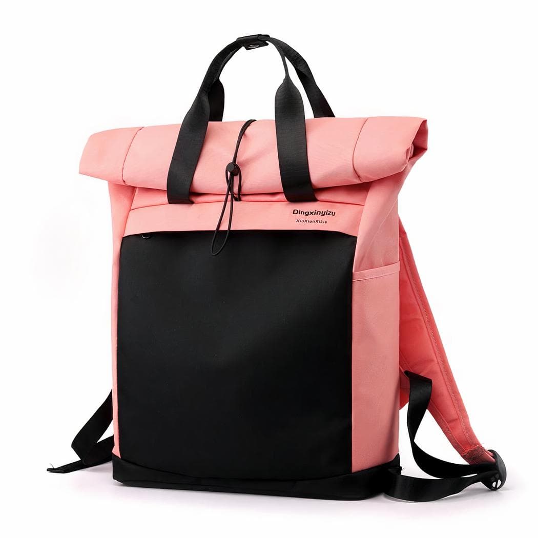 Sac à dos minimaliste et fonctionnel - rose