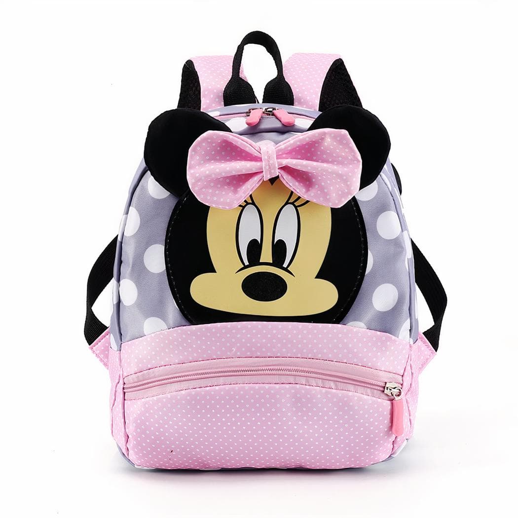 Sac à dos enfant à pois Minnie - rose