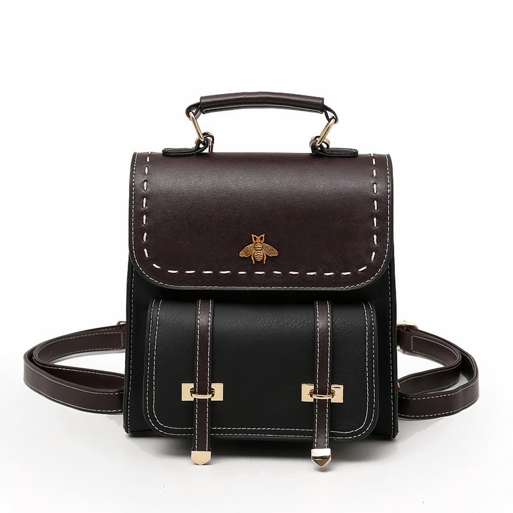 Petit sac à dos vintage - noir