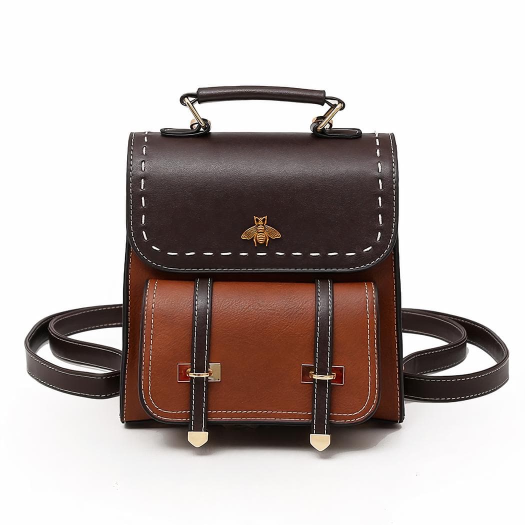 Petit sac à dos vintage - marron