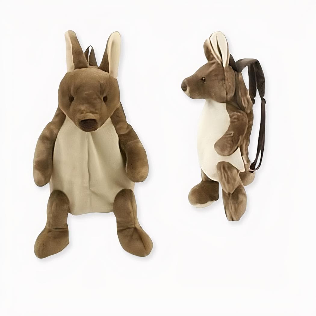 Sac à dos kangourou en peluche