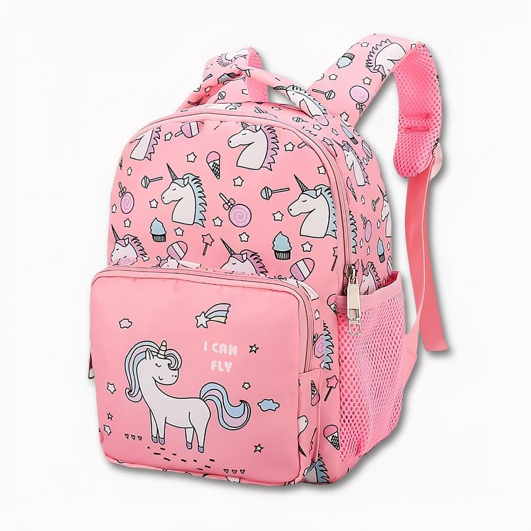 Sac à dos rose avec licornes pour enfant