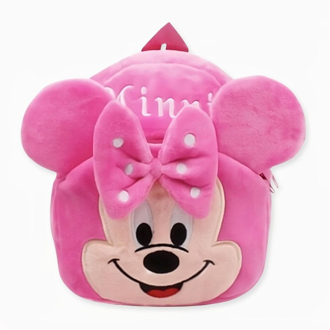 Sac à dos en peluche rose de Minnie