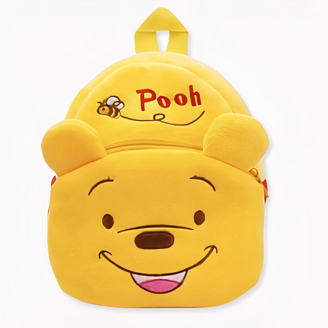Sac à dos jaune en peluche Winnie L'Ourson