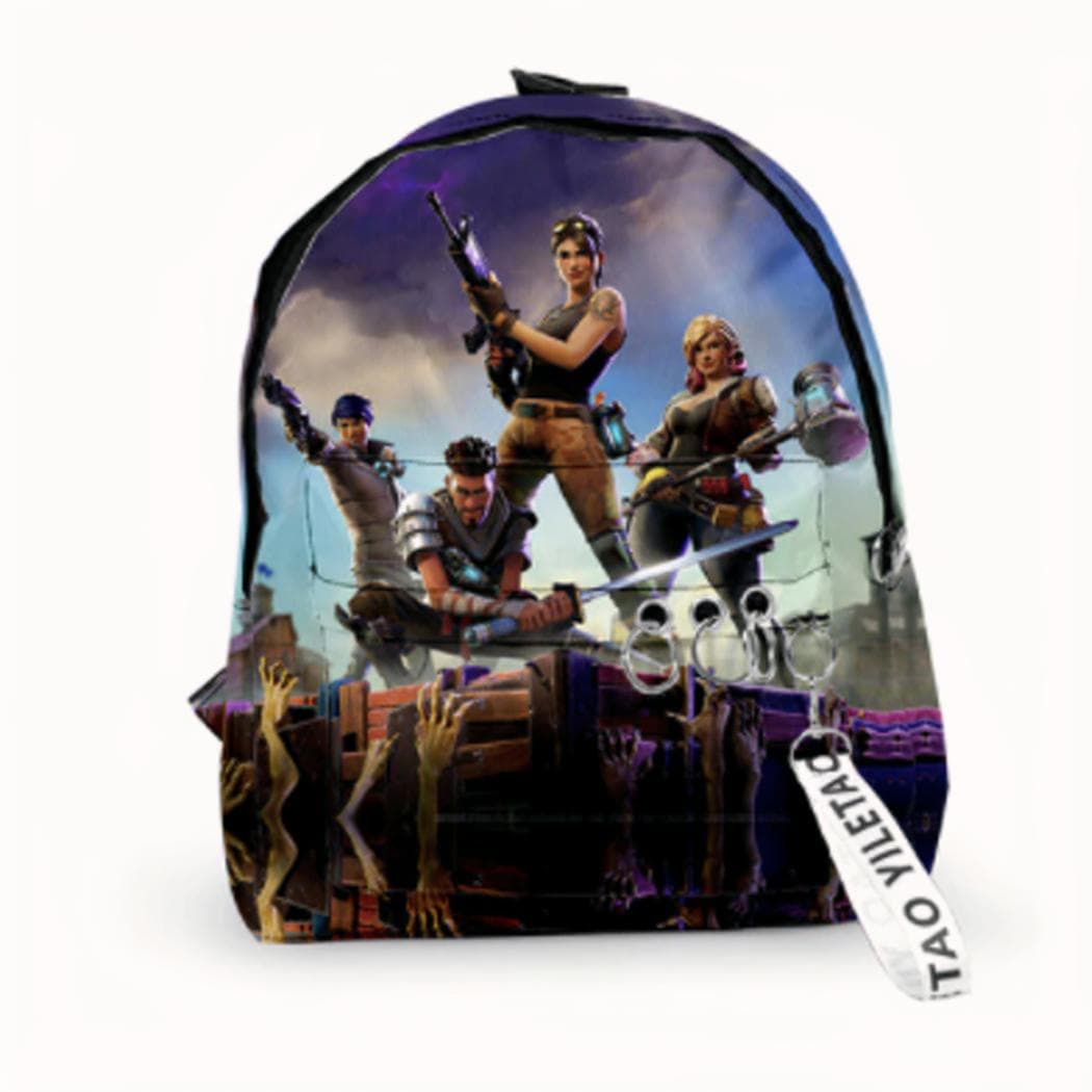 Sac à dos avec personnages Fortnite et Battle Royale - noir