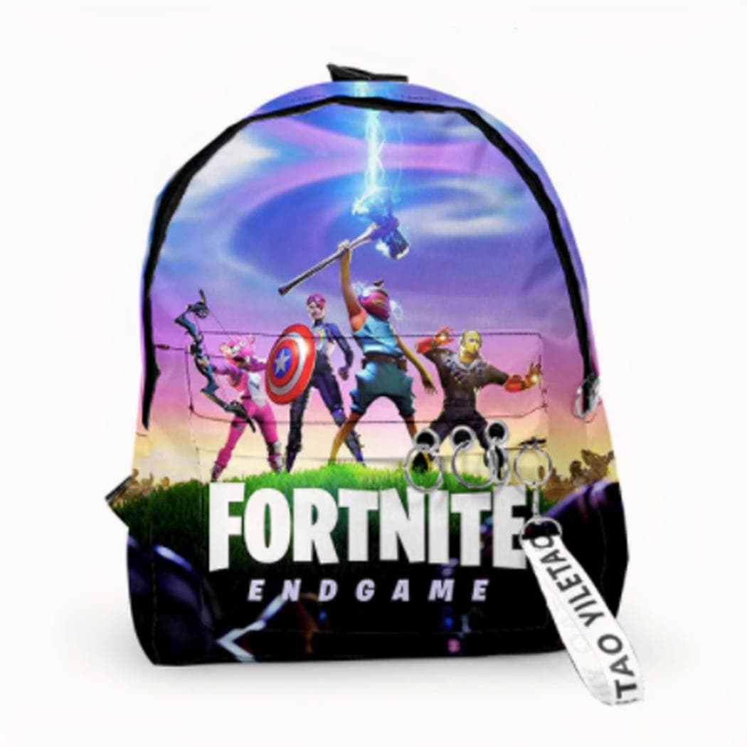 Sac à dos avec personnages Fortnite et Battle Royale - violet