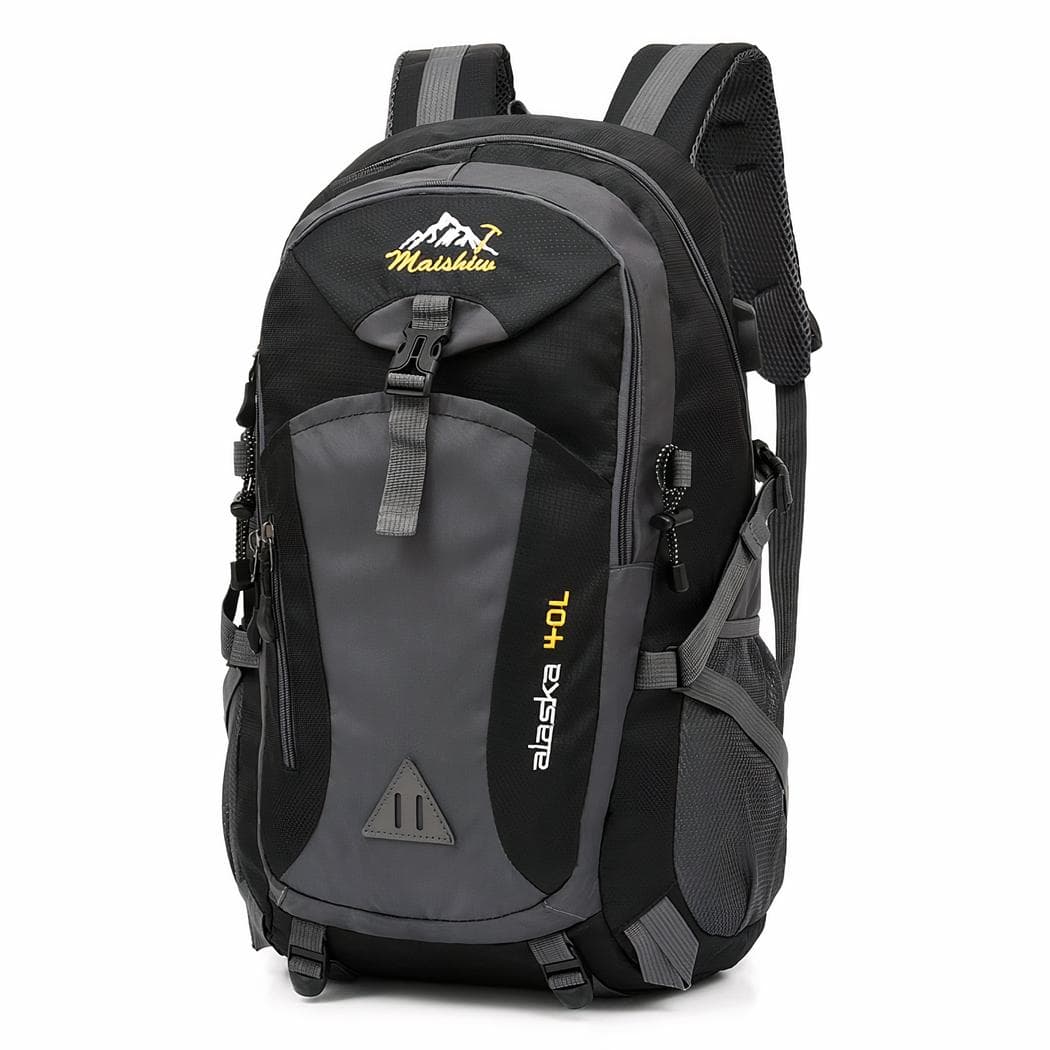 Sac à dos de randonnée avec port USB - noir