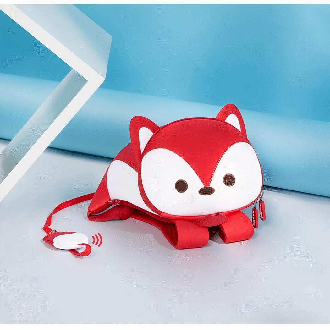 Sac à dos renard original avec nœud - rouge