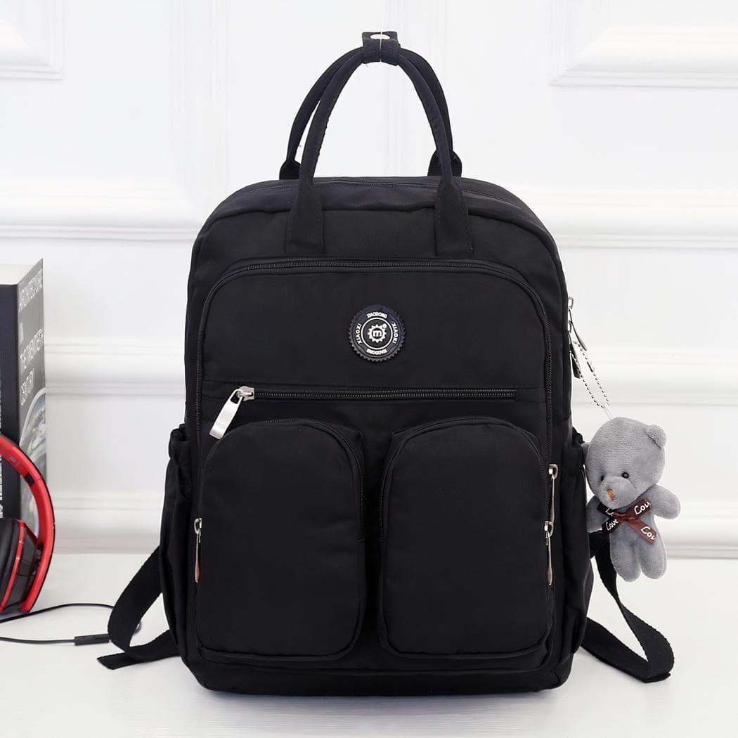 Sac à dos ordinateur femme pratique et coloré - noir