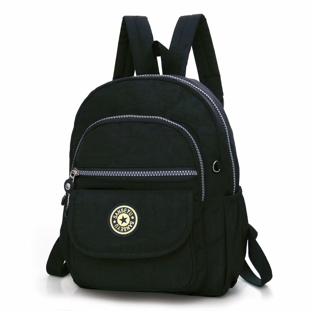 Sac à dos petit format en nylon - noir