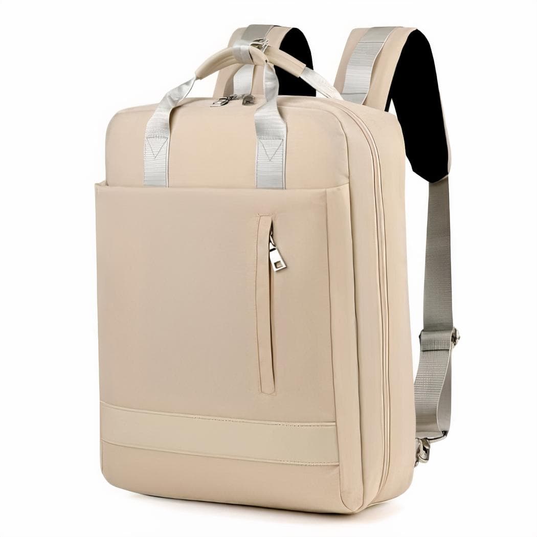 Sac à dos ordinateur grande taille - beige