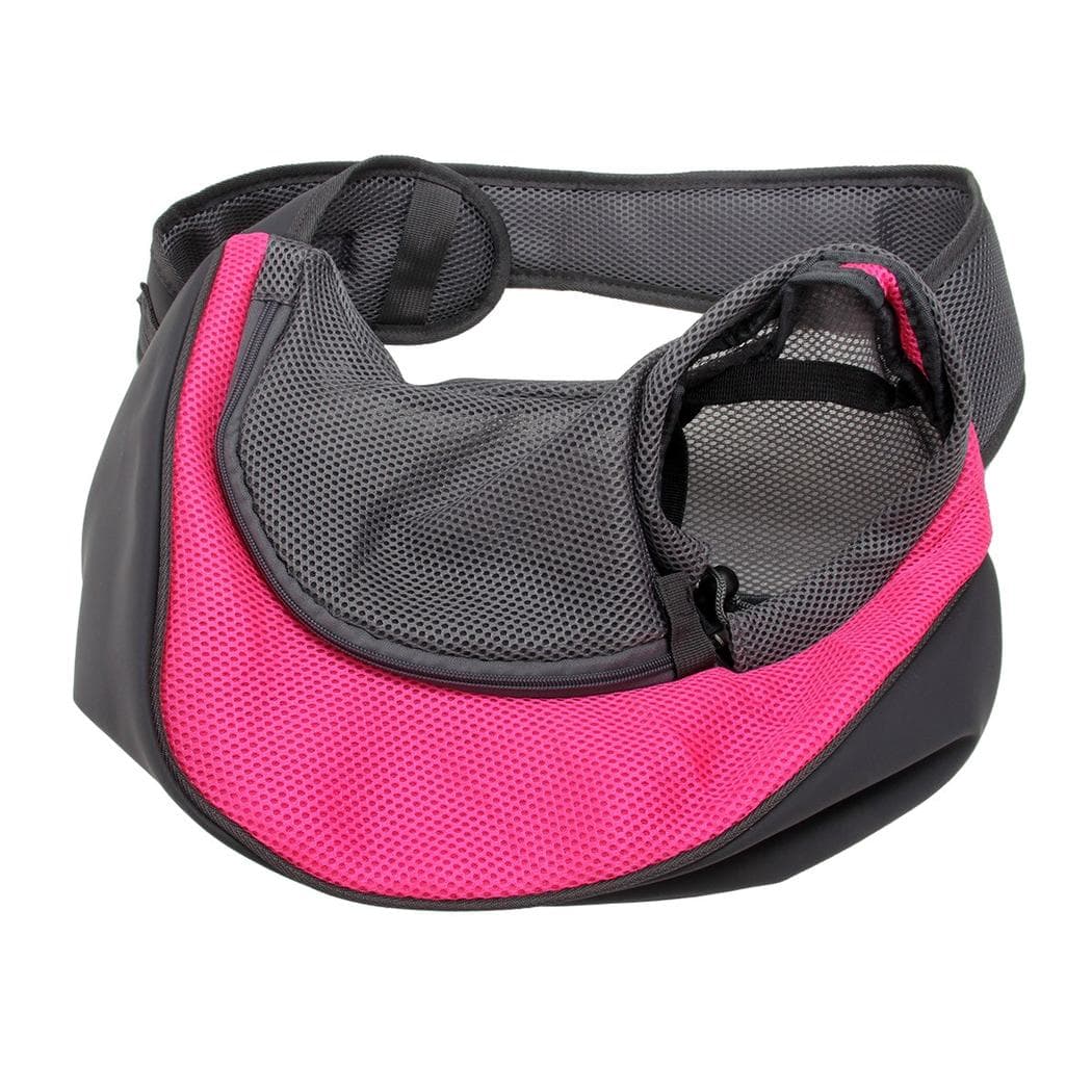 Sac à dos avec une seule bretelle pour chien - rose,s