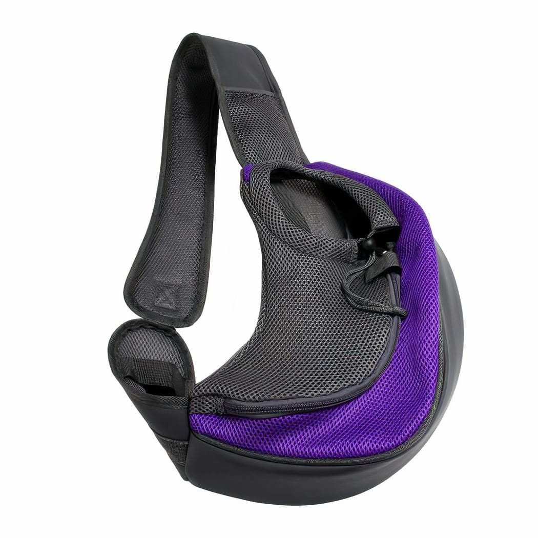Sac à dos avec une seule bretelle pour chien - violet,l