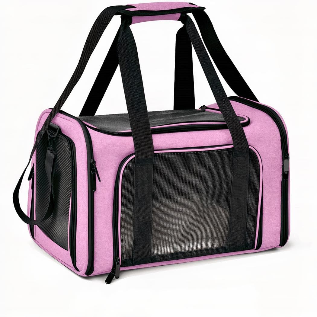 Sac à dos de voyage pour animal de compagnie - rose,m
