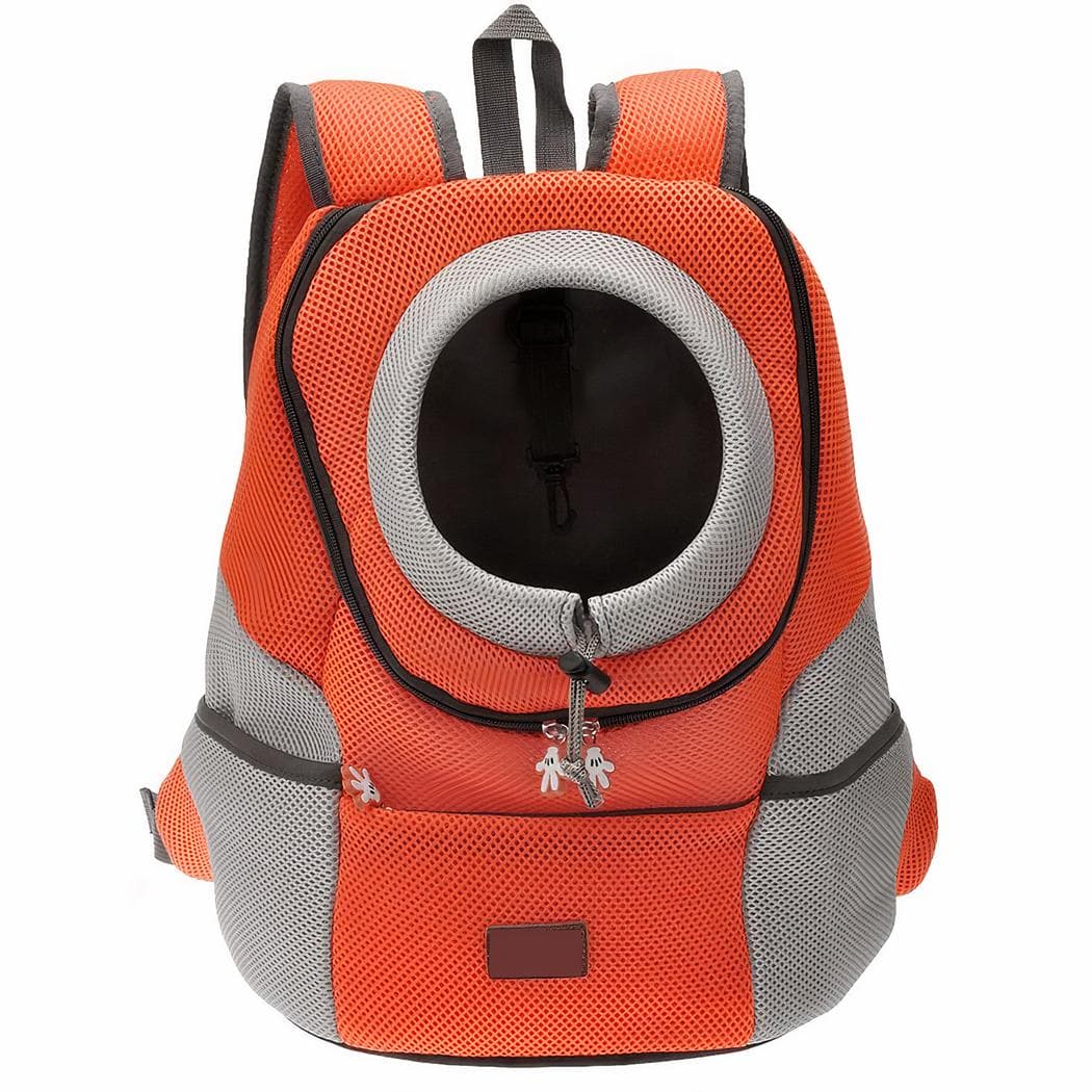 Sac à dos de promenade à double épaule pour chien - rouge,s