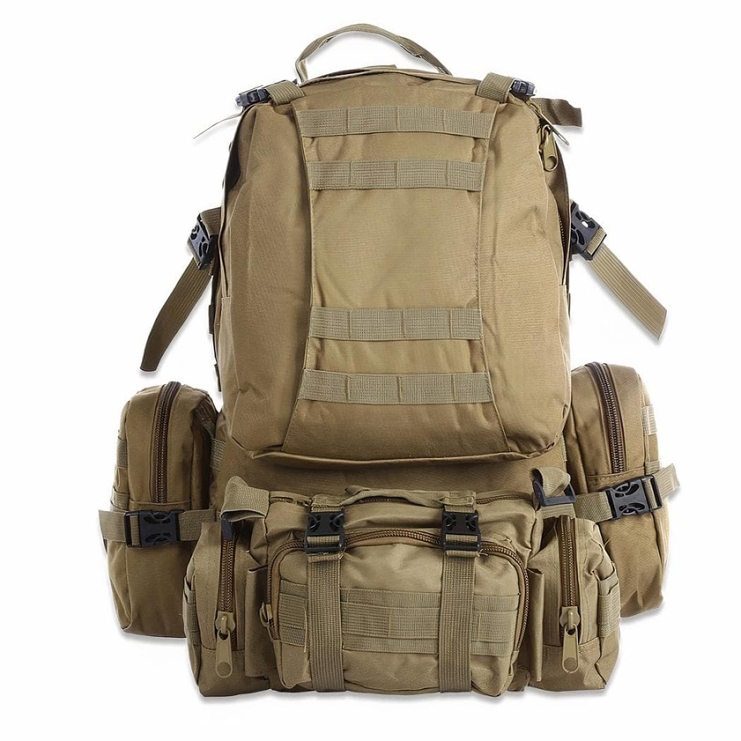 Sac à dos militaire de voyage - marron