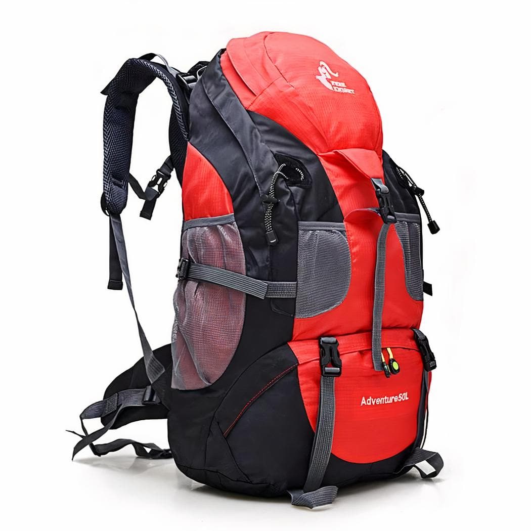 Sac à dos de randonnée 50 litres - rouge