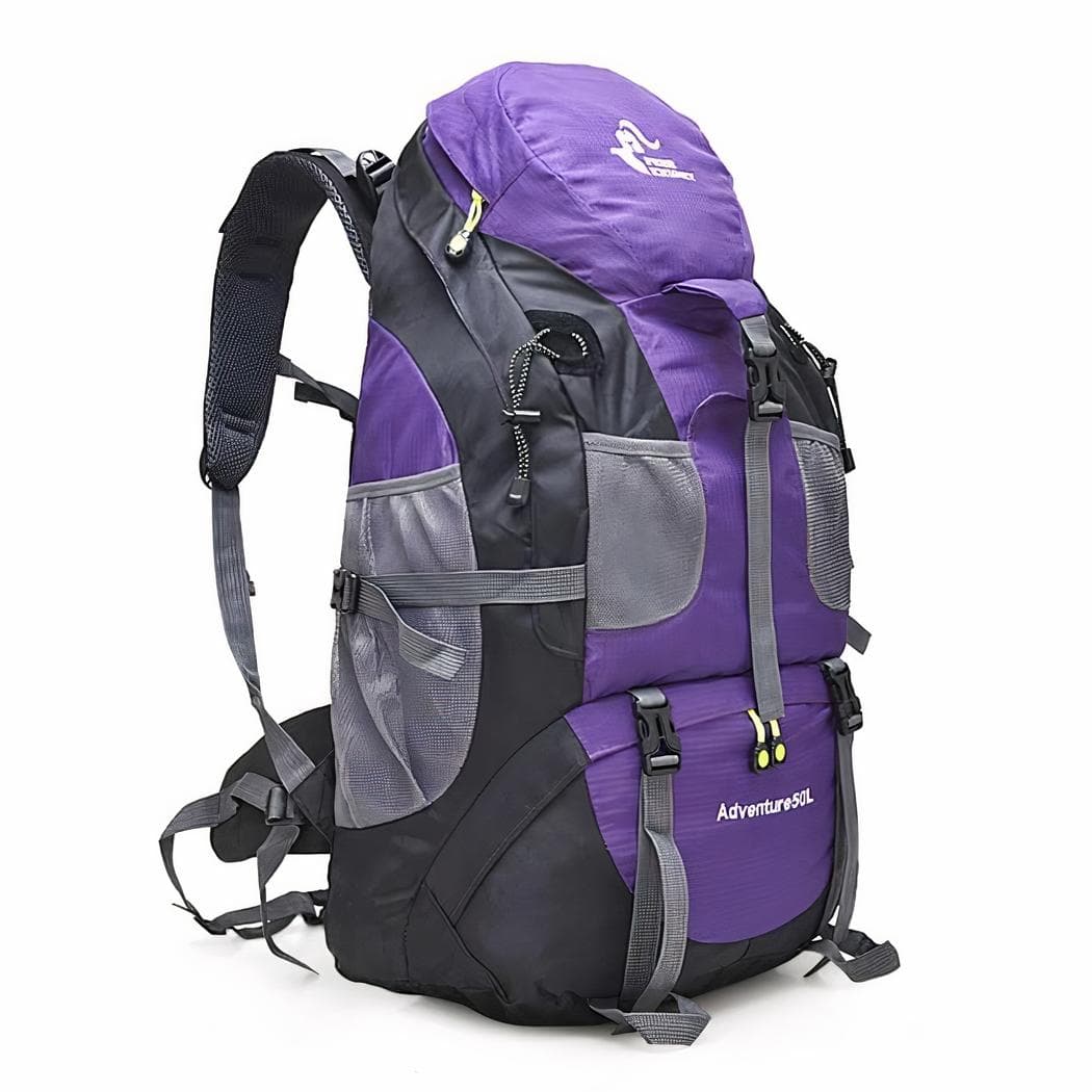 Sac à dos de randonnée 50 litres - violet