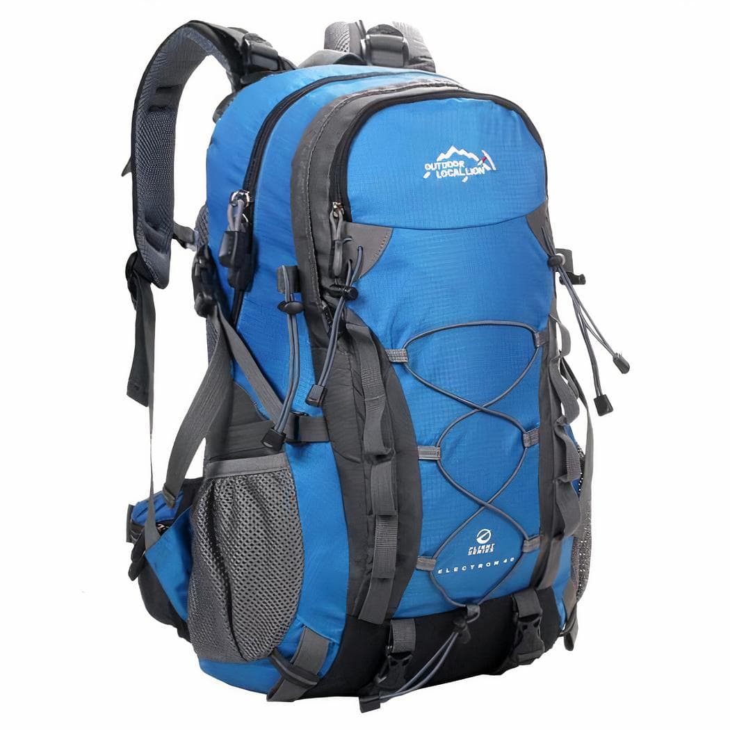 Sac à dos de randonnée grande capacité de rangement - bleu