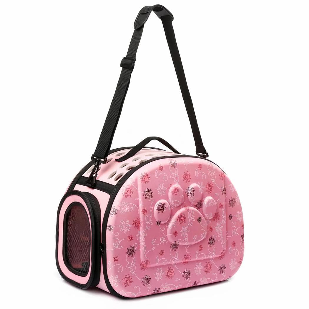 Sac à bandoulière de transport pour chien - rose,m